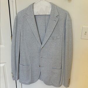 Eleventy Classic Light Blue 3 button Lightweight Blazer
